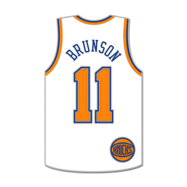 New York Knicks Collector Enamel Pin Jewelry Card Jalen Brunson