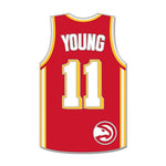 Atlanta Hawks Collector Enamel Pin Jewelry Card Trae Young