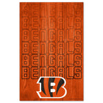Cincinnati Bengals Wood Sign 11" x 17" 1/4" thick
