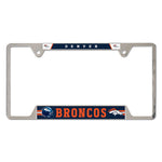 Denver Broncos Metal License Plate Frame