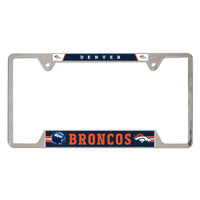 Denver Broncos Metal License Plate Frame