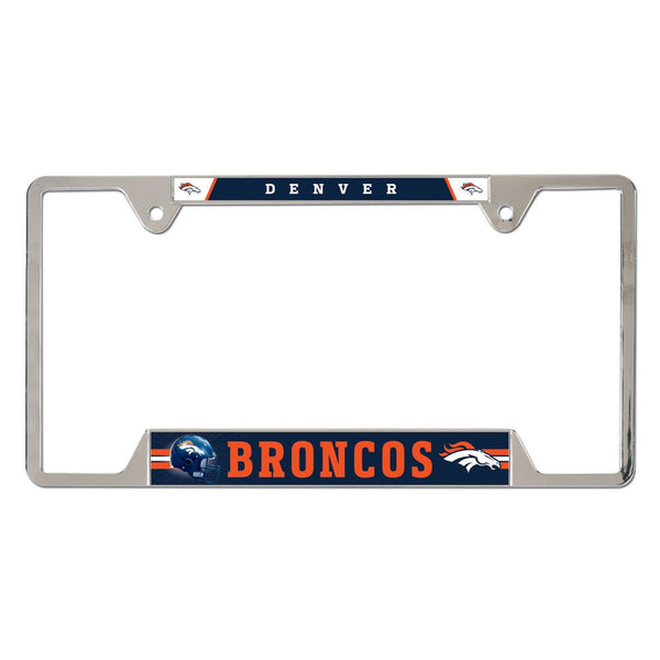 Denver Broncos Metal License Plate Frame
