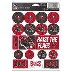 Tampa Bay Buccaneers Vinyl Sticker Sheet 5" x 7"