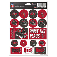 Tampa Bay Buccaneers Vinyl Sticker Sheet 5" x 7"