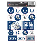 Indianapolis Colts Vinyl Sticker Sheet 5" x 7"