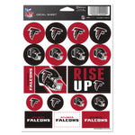 Atlanta Falcons Vinyl Sticker Sheet 5" x 7"