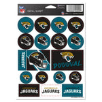 Jacksonville Jaguars Vinyl Sticker Sheet 5" x 7"
