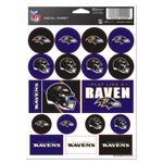 Baltimore Ravens Vinyl Sticker Sheet 5" x 7"