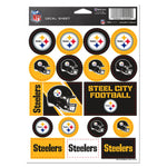 Pittsburgh Steelers Vinyl Sticker Sheet 5" x 7"