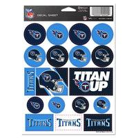 Tennessee Titans Vinyl Sticker Sheet 5" x 7"