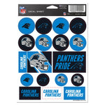 Carolina Panthers Vinyl Sticker Sheet 5" x 7"