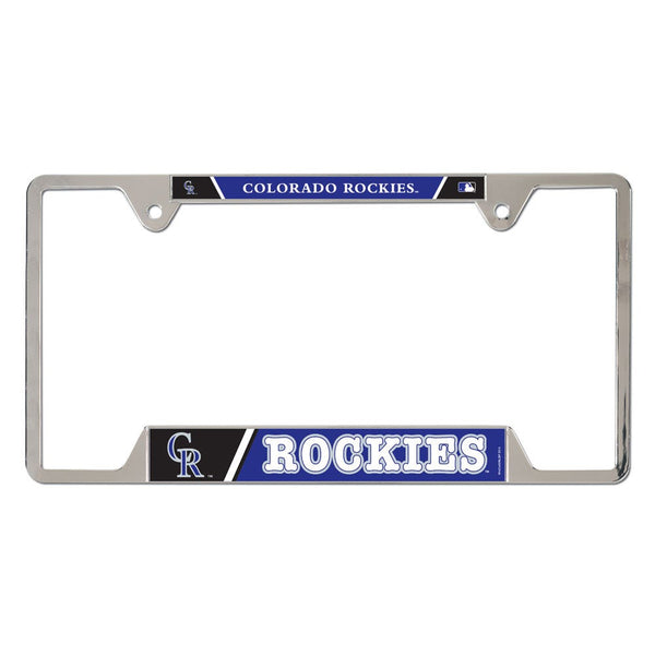 Colorado Rockies Metal License Plate Frame