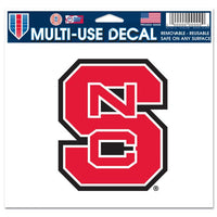 Wholesale-NC State Wolfpack Multi-Use Decal -Clear Bckrgd 5" x 6"