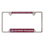 Colorado Avalanche Metal License Plate Frame