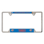 Oklahoma City Thunder Metal License Plate Frame