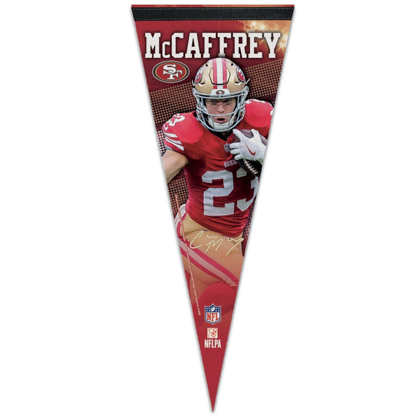 San Francisco 49ers Premium Pennant 12" x 30" Christian McCaffrey