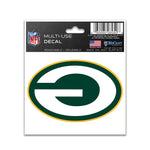 Green Bay Packers Multi-Use Decal 3" x 4"