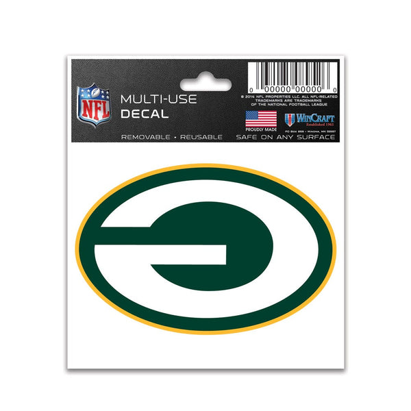 Green Bay Packers Multi-Use Decal 3" x 4"