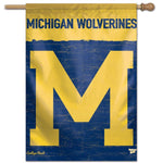 Wholesale-Michigan Wolverines /College Vault VAULT Vertical Flag 28" x 40"