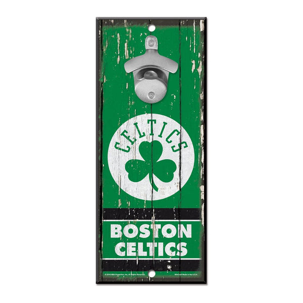 Boston Celtics Bottle Opener Sign 5x11
