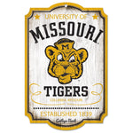 Missouri Tigers /College Vault vault Wood Sign 11" x 17" 1/4" thick