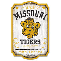 Missouri Tigers /College Vault vault Wood Sign 11" x 17" 1/4" thick