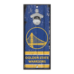 Golden State Warriors Bottle Opener Sign 5x11