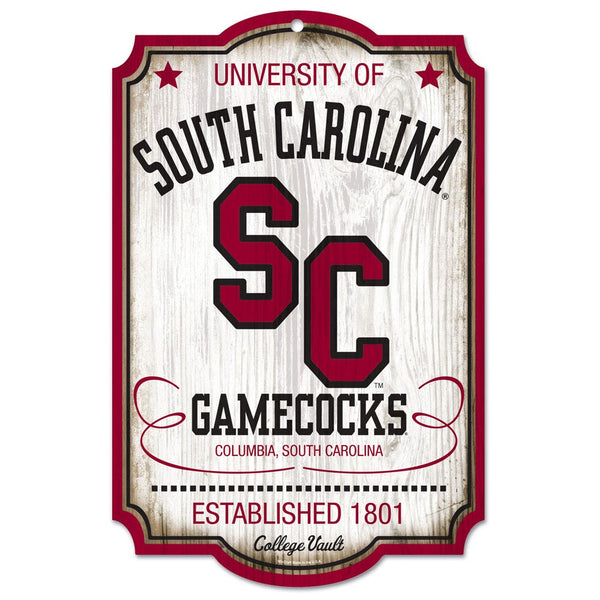 USC Gamecocks /College Vault vault Wood Sign 11" x 17" 1/4" thick