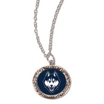 UConn Huskies Necklace w/Charm Jewelry Card