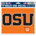 Wholesale-Oregon State Beavers Multi-Use Decal - cut to logo 5" x 6"