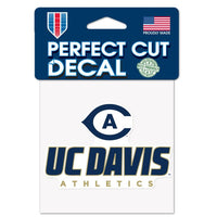 Wholesale-UC Davis Aggies Perfect Cut Color Decal 4" x 4"