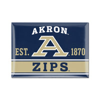 Akron Zips Metal Magnet 2.5" x 3.5"