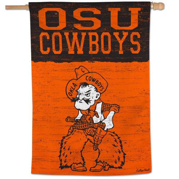 Oklahoma State Cowboys /College Vault Vertical Flag 28" x 40"