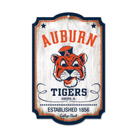 Wholesale-Auburn Tigers /College Vault vault Wood Sign 11" x 17" 1/4" thick