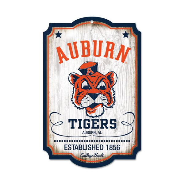 Wholesale-Auburn Tigers /College Vault vault Wood Sign 11" x 17" 1/4" thick