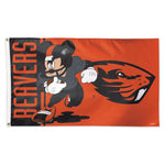 Wholesale-Oregon State Beavers / Disney MICKEY MOUSE FOOTBALL Flag - Deluxe 3' X 5'