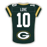 Green Bay Packers Jersey Collector Pin Jewelry Card Jordan Love