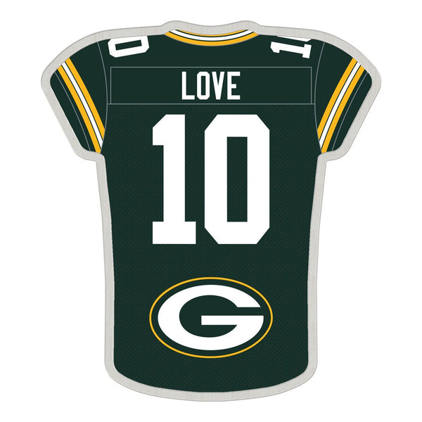 Green Bay Packers Jersey Collector Pin Jewelry Card Jordan Love