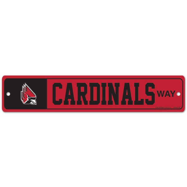 Wholesale-Ball State Cardinals Street / Zone Sign 3.75" x 19"