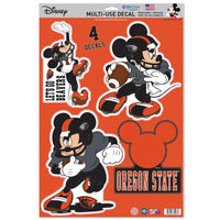 Oregon State Beavers / Disney MICKEY MOUSE FOOTBALL Multi-Use Decal 11" x 17"