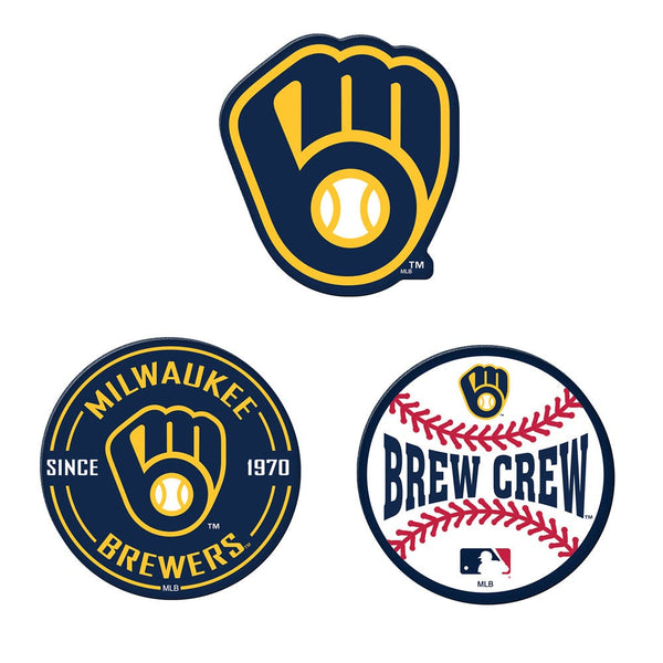 Milwaukee Brewers Premium Acrylic Magnet Pack Carded