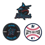 Miami Marlins Premium Acrylic Magnet Pack Carded