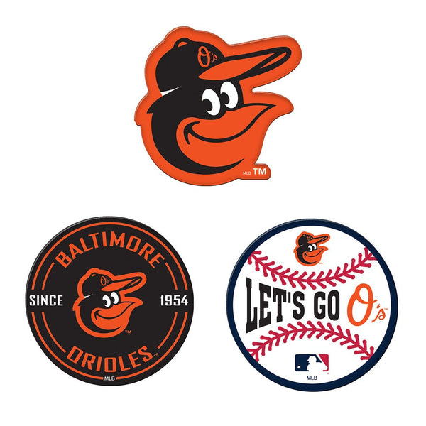 Baltimore Orioles Premium Acrylic Magnet Pack Carded