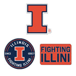 Illinois Fighting Illini Premium Acrylic Magnet Pack Carded