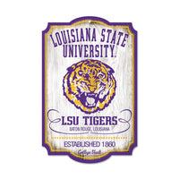 LSU Tigers /College Vault vault Wood Sign 11" x 17" 1/4" thick