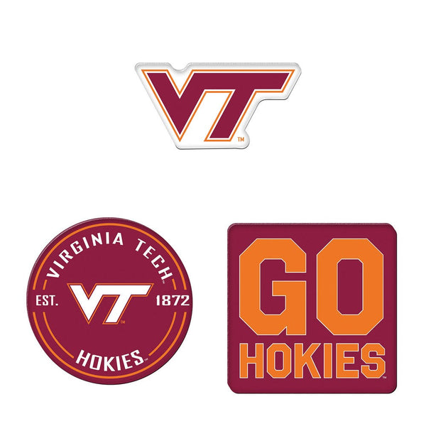 Virginia Tech Hokies Premium Acrylic Magnet Pack Carded
