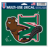 Wholesale-Minot State Beavers Multi-Use Decal - cut to logo 5" x 6"