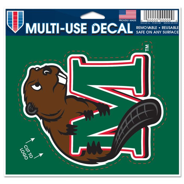 Wholesale-Minot State Beavers Multi-Use Decal - cut to logo 5" x 6"