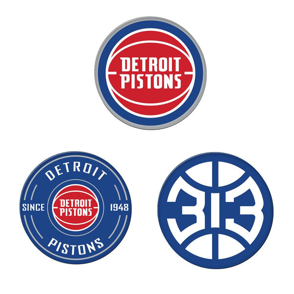 Detroit Pistons Premium Acrylic Magnet Pack Carded