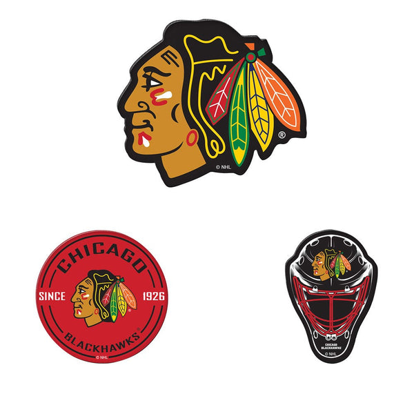 Chicago Blackhawks Premium Acrylic Magnet Pack Carded